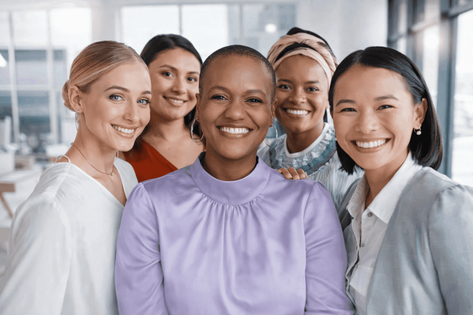 Women supporting each other